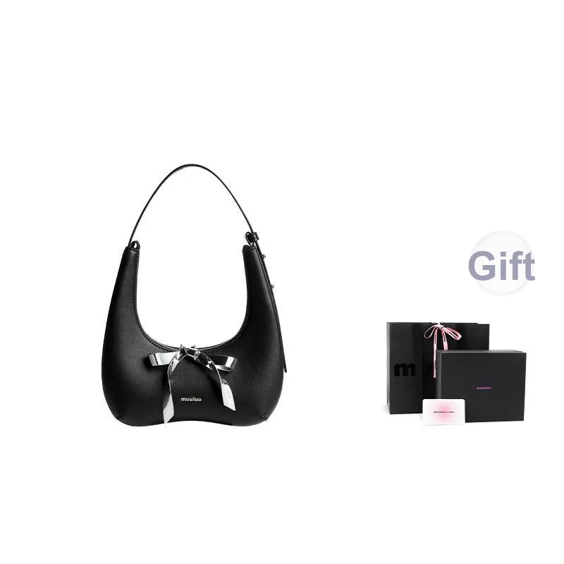 Muuluu Women's Star Bag Cow Leather Handbag, Shoulder Bag, Elegance Party Bag Regular Women's Orchid Pink/Black
