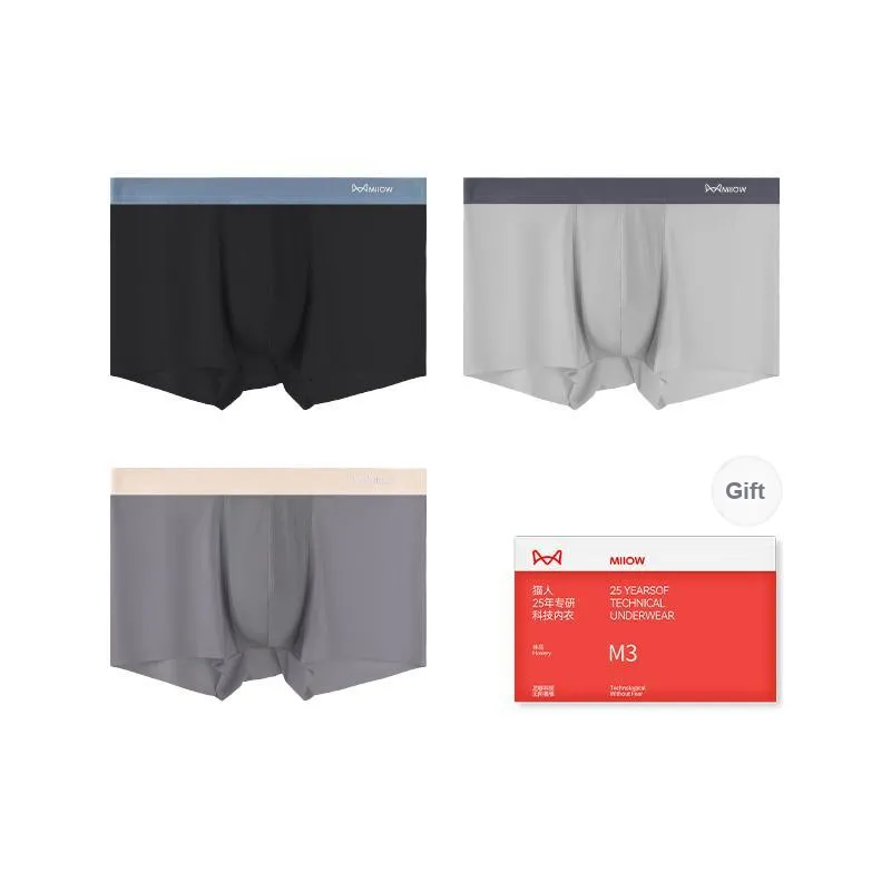 MIIOW Trend Party Series Underpants Men's Shopping Bag 3 Pack-6