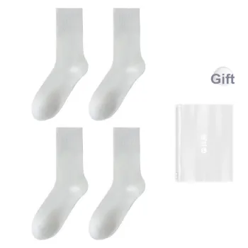 Temooues Mid Calf Socks Unisex Shopping Bag Combo Set