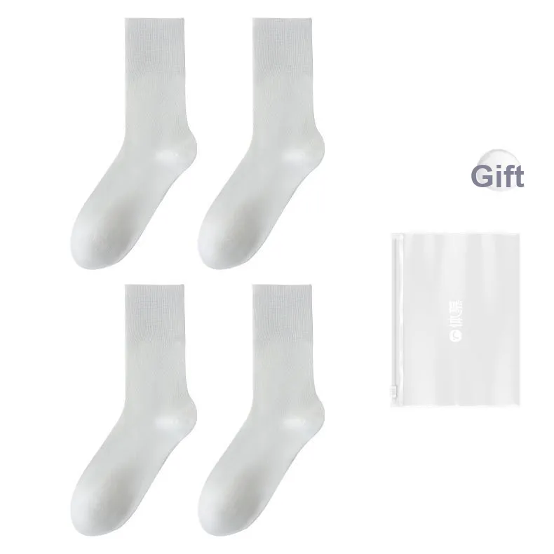 Temooues Mid Calf Socks Unisex Shopping Bag Combo Set-0