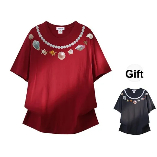 YOSICIL T Shirt Unisex Burgundy