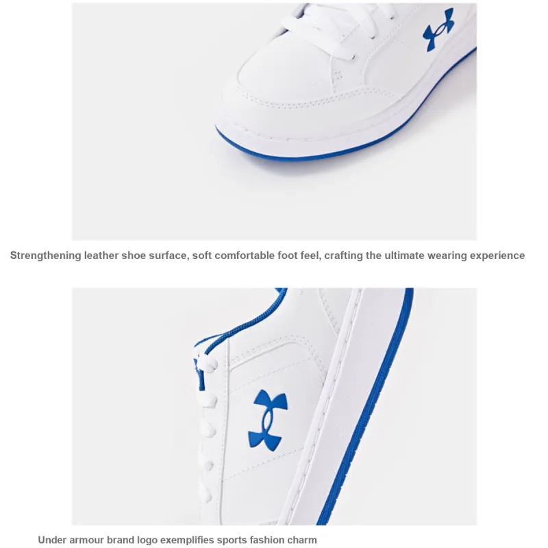 Under Armour Slip Resistant Anti Kick Abrasion Resistant Breathable Low Top Kids Lifestyle Shoes Unisex-1