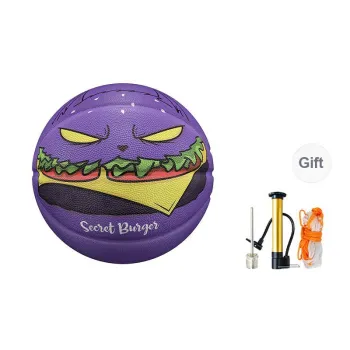 VEIDOORN Rubber Basketball Purple Size 7 Ball Street Training Competition Unisex