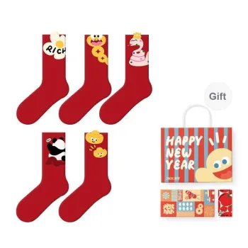 JKN Mid Calf Socks Unisex Box 5 Pack