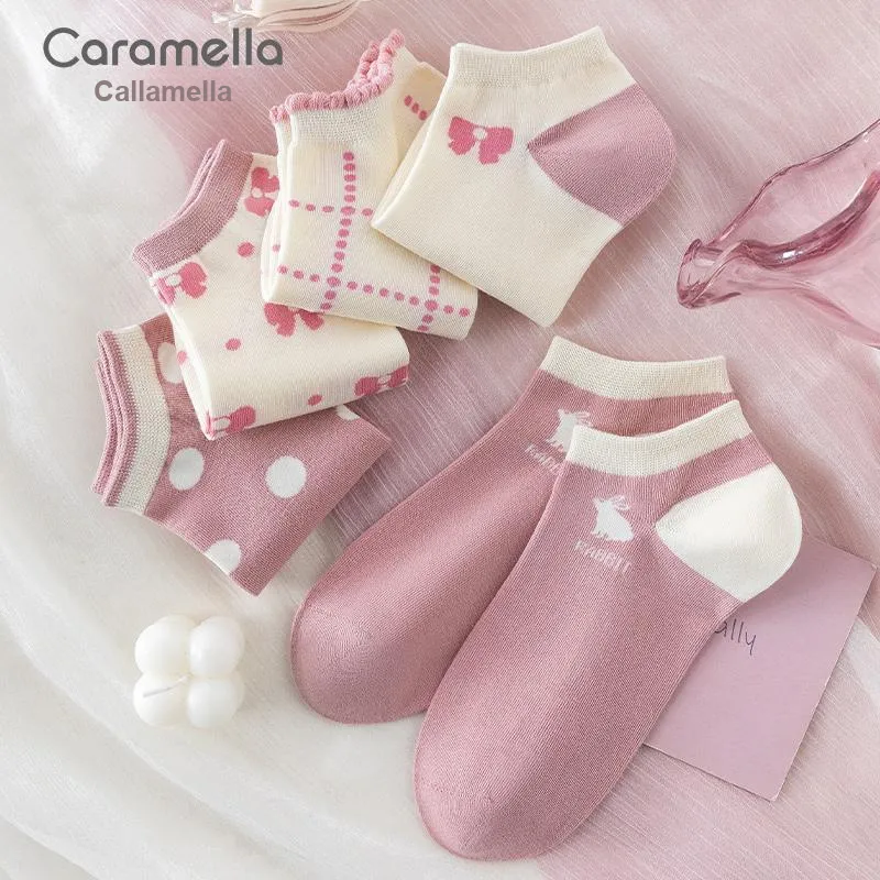 Caramella Ankle Socks Women's 5 Pack-1