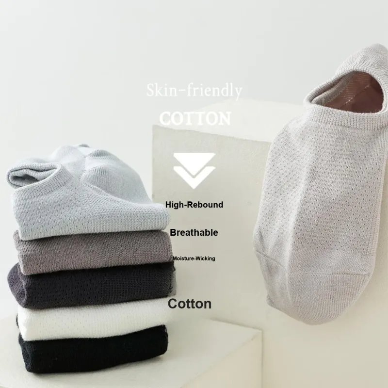 AUGUST No Show Socks Men's 5 Pack-3