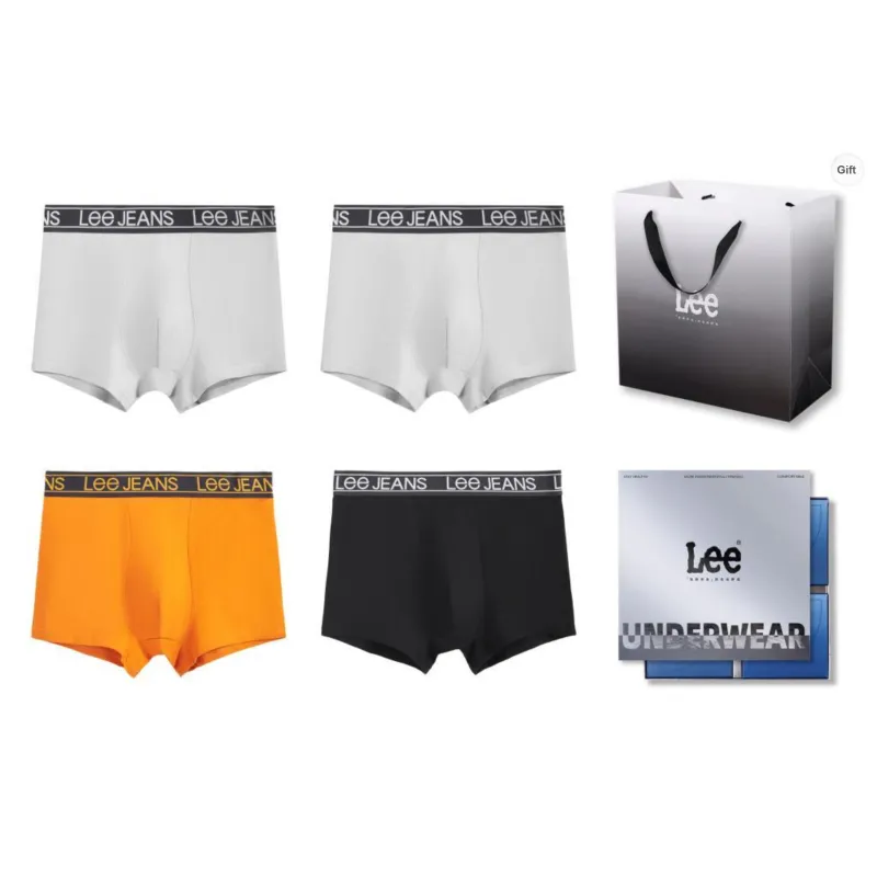 Lee Underpants Men's 4 Pack Box+Shopping Bag-54