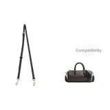 Dark Brown Floral Pattern Adjustable 94-123cm Crossbody Shoulder Strap