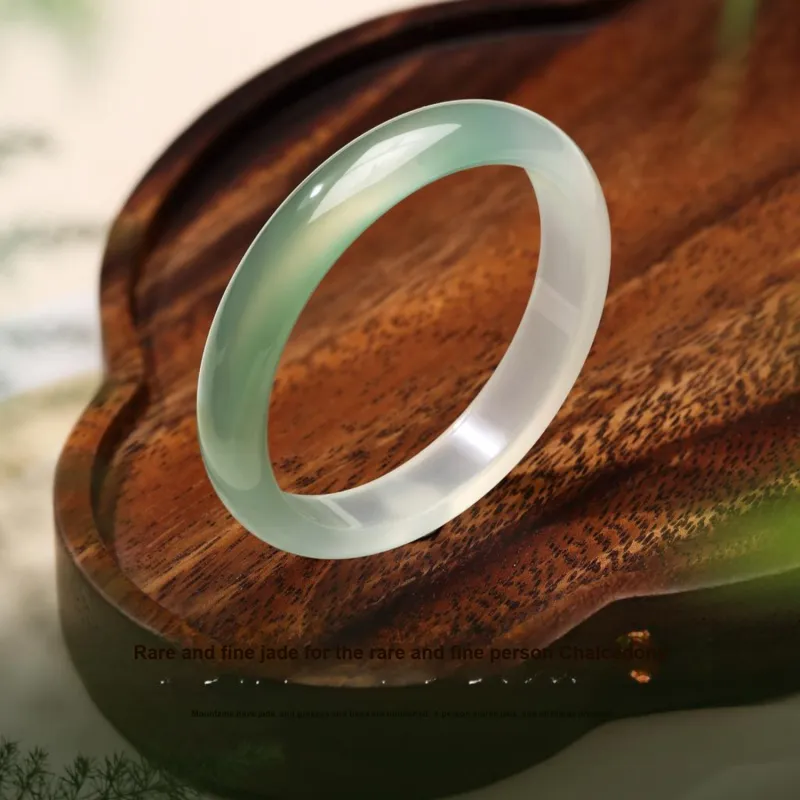 STYLEJING Chalcedony Jade Bangles Women's-4