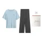 Dusty Blue-Men's-Short-Sleeved Shirt and Pants