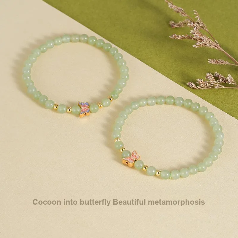 WEITIANXUAN Bracelets Pale Greenish White Jade Women's-2
