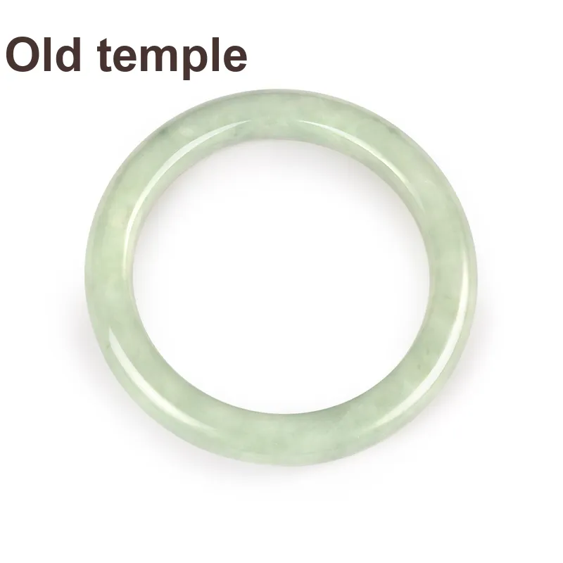 LAOMIAO Hetian Jade Bangles Pale Greenish White Jade Women's-4