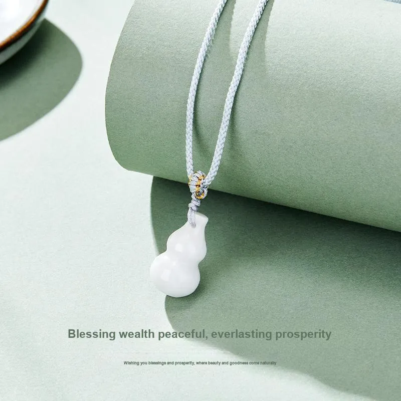 MAMADESHOUHU Chalcedony Jade Necklaces Unisex-3