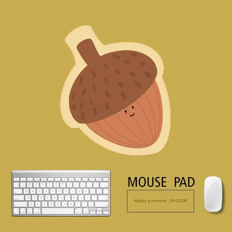 Beams Cartoon Irregular Shape Refreshing Plant Gaming Office Mouse Pad Niche Leaf Pinecone Mouse Pad-1