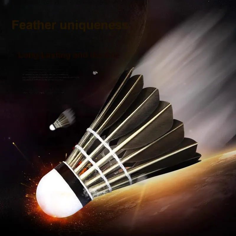LENWAVE LW 0212 12 Pack CiGu Duck Feather Shuttlecocks-2