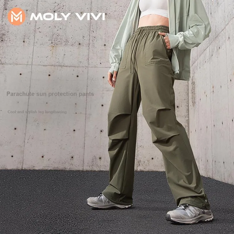 MOLY VIVI Casual Parachute Pants Women's-30
