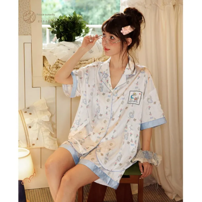 Gongdie x Disney Pajama Set Women's Gift Box Set White-2
