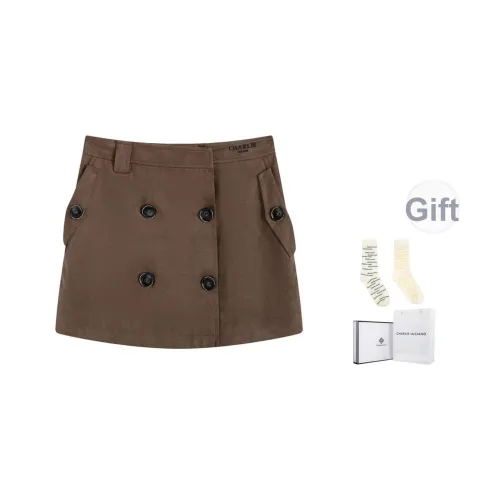 Charlie Luciano Повседневные короткие юбки Женские Коричневый