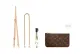 1.1cm[Color-Changing]Thin Shoulder Strap Adjustment 90-120cm+Decorative Chain O Letter Chain 28cm Gold-Tone Lobster Buckle+Snap Button