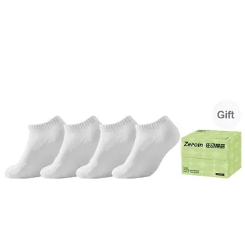 ZEROIN No Show Socks Unisex Box 4 Pack
