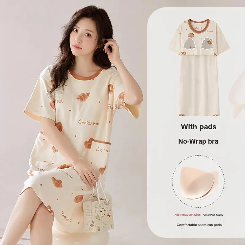 XIA.WA.ZHI.XIU Nightgown Women's Gift Box Set-1