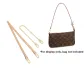 Vegetable Tanned Leather 1cm-Width 60cm+Gold Copper Decorative Chain 40cm