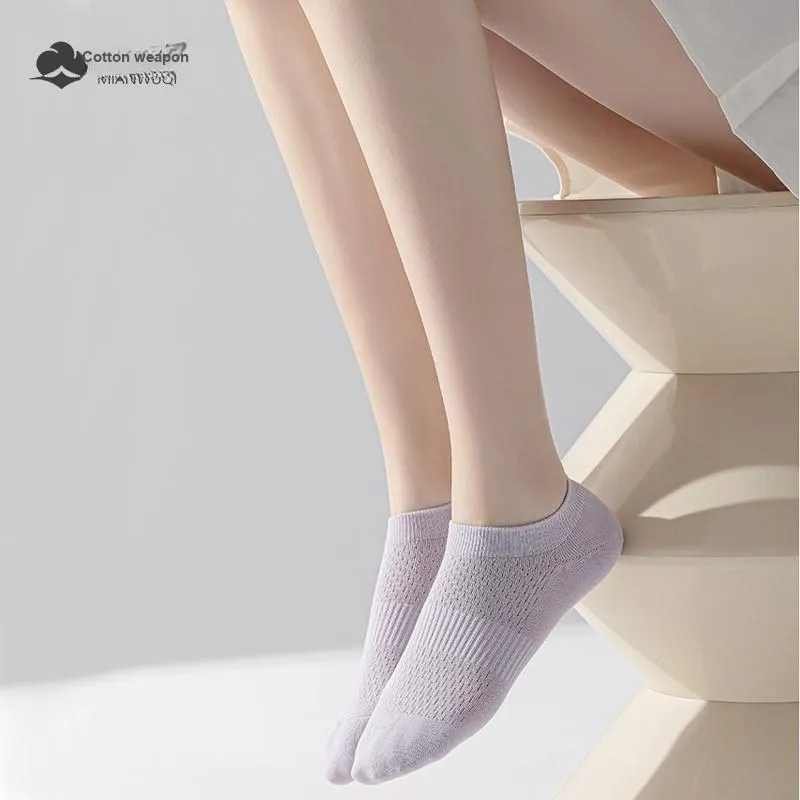 MIANWUQI Mid Calf Socks Women's 5 Pack-7