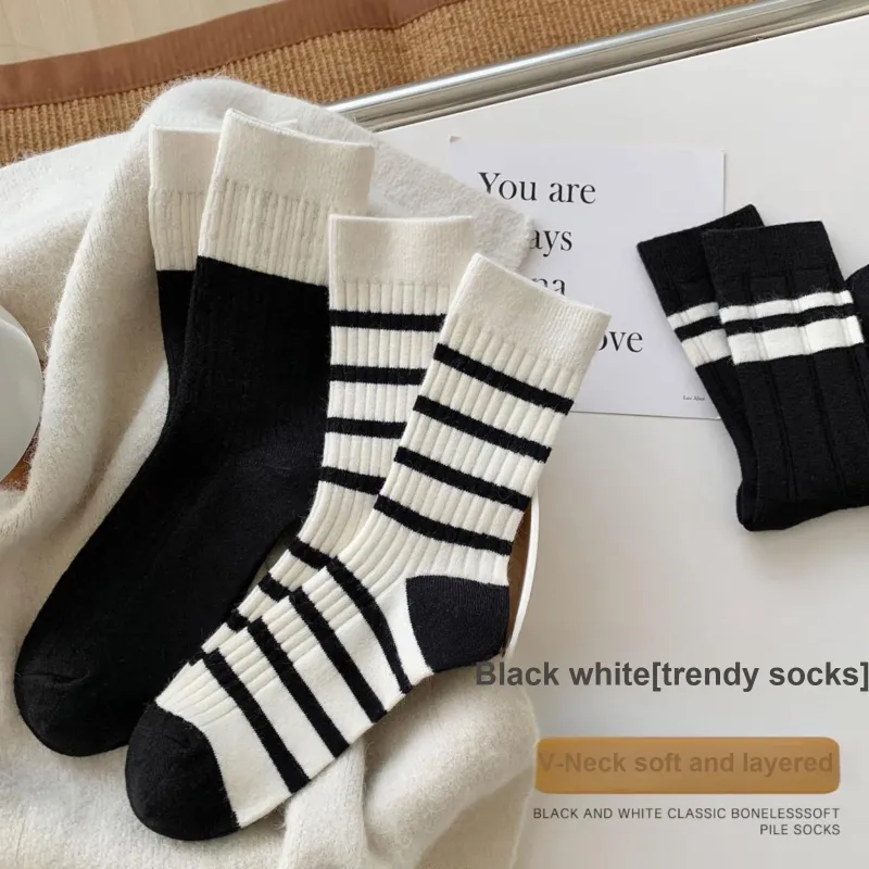 XXLLG Mid Calf Socks Women's 5 Pack-5