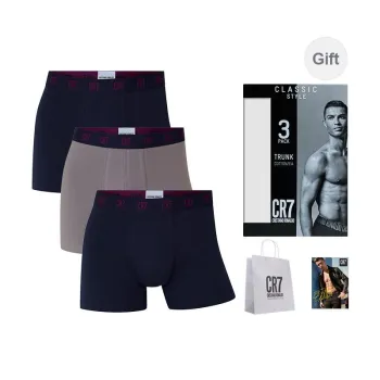 CR7 CRISTIANO RONALDO Underpants Men's 3 Pack Navy Blue/Rusty Sunset