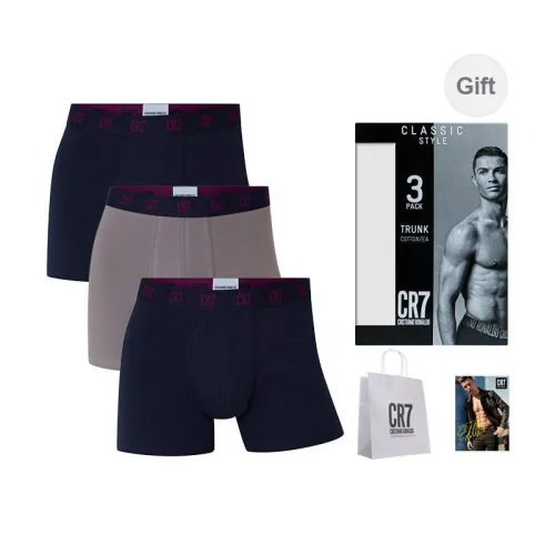 CR7 CRISTIANO RONALDO Underpants Men's 3 Pack Navy Blue/Rusty Sunset
