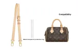 Speedy20 1.8cm Width Vegetable Tanned Leather Adjustable Shoulder Strap 61-76cm[Includes Metal Protective Ring]