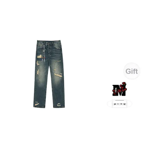 MR.ENJOYDA MONEY Jeans Unisex Blue