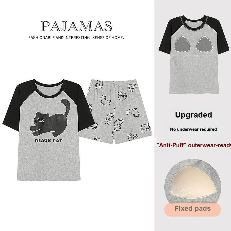 Sleeping Beauty Pajama Set Women's Gray-4