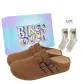 Khaki+Exclusive Shoe Box+Gift Socks