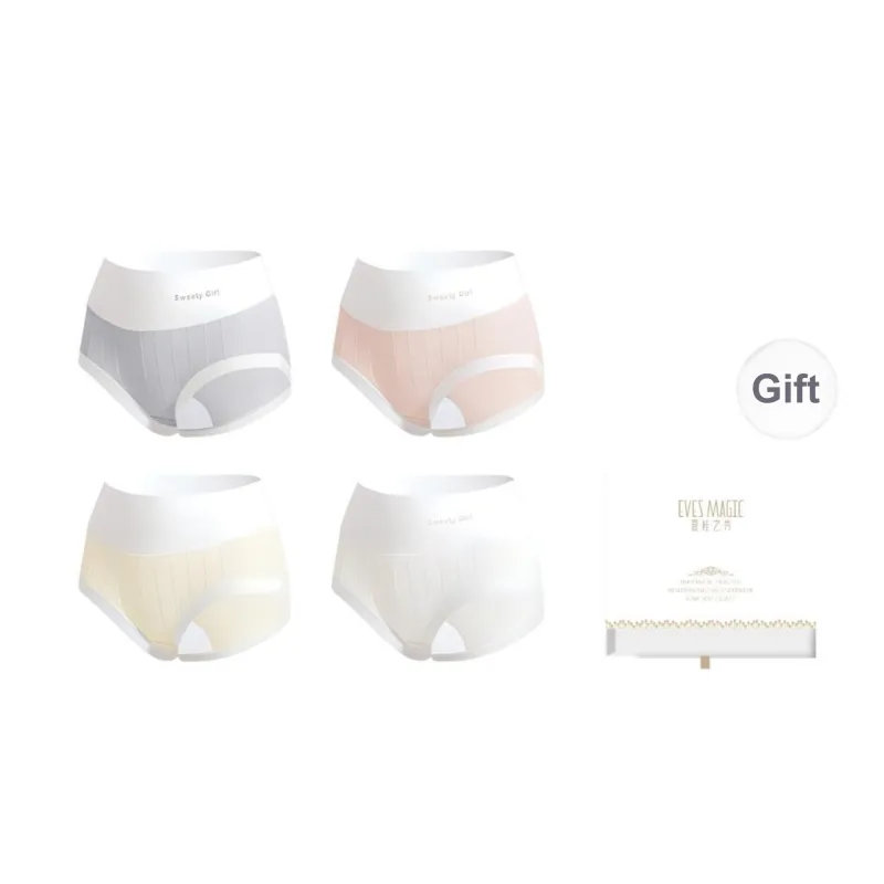 XIA.WA.ZHI.XIU Underpants Women's 4 Pack Gift Box Set-0