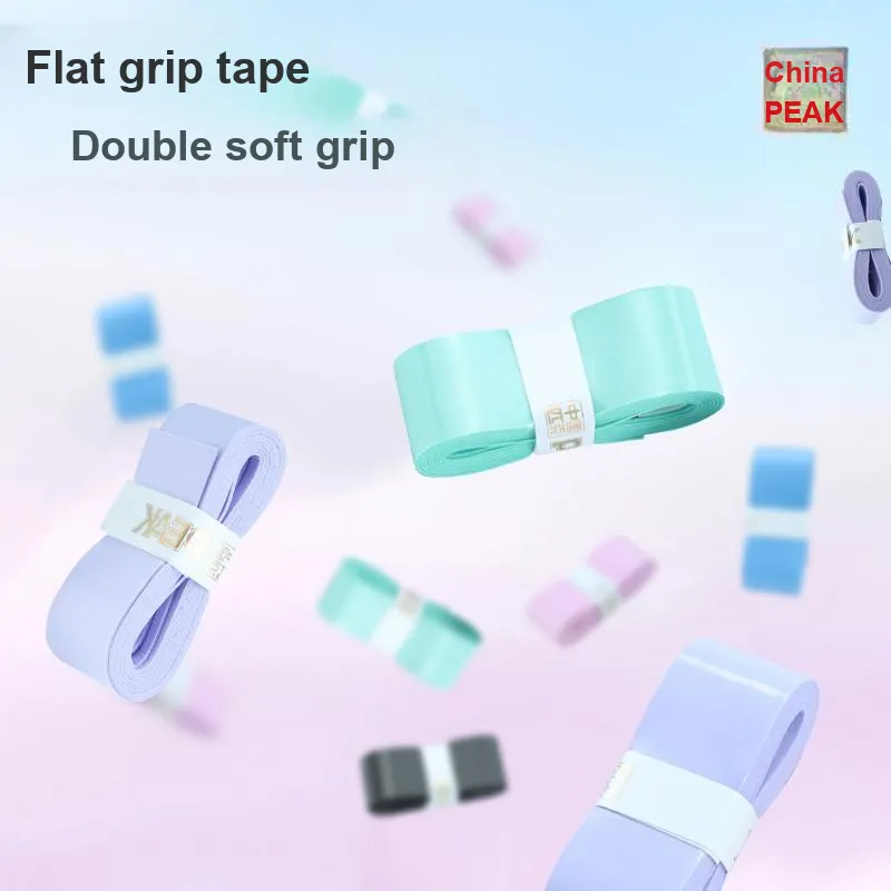 PEAK Badminton Grip Tape Polyurethane + Non-woven Fabric Professional Training Flat Rubber Thin 2/5/10 Pack-26