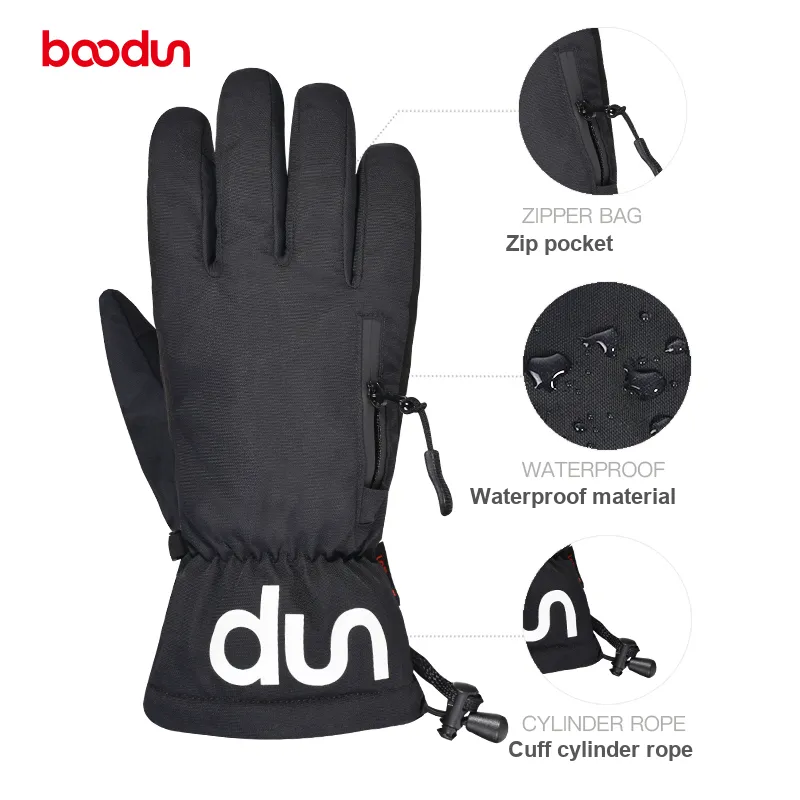 BOODUN Professional Skiing Insulated For Cold Weather Gloves Unisex-3