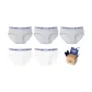 Light Heather Gray+Light Heather Gray+Light Heather Gray+White+White (Box of 5 Pcs)