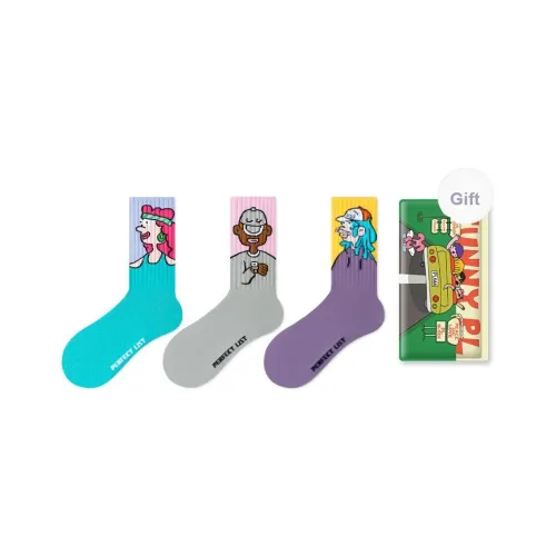 PL Носки Crew Унисекс Сумка для покупок 3 упаковки Смешанные цвета