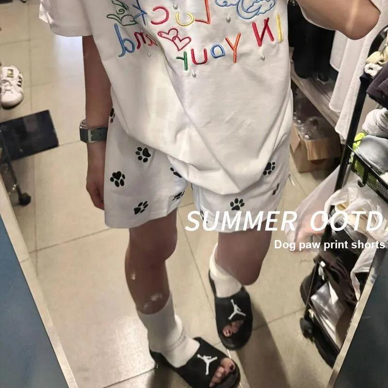 GOSO Casual Shorts Women's White-2