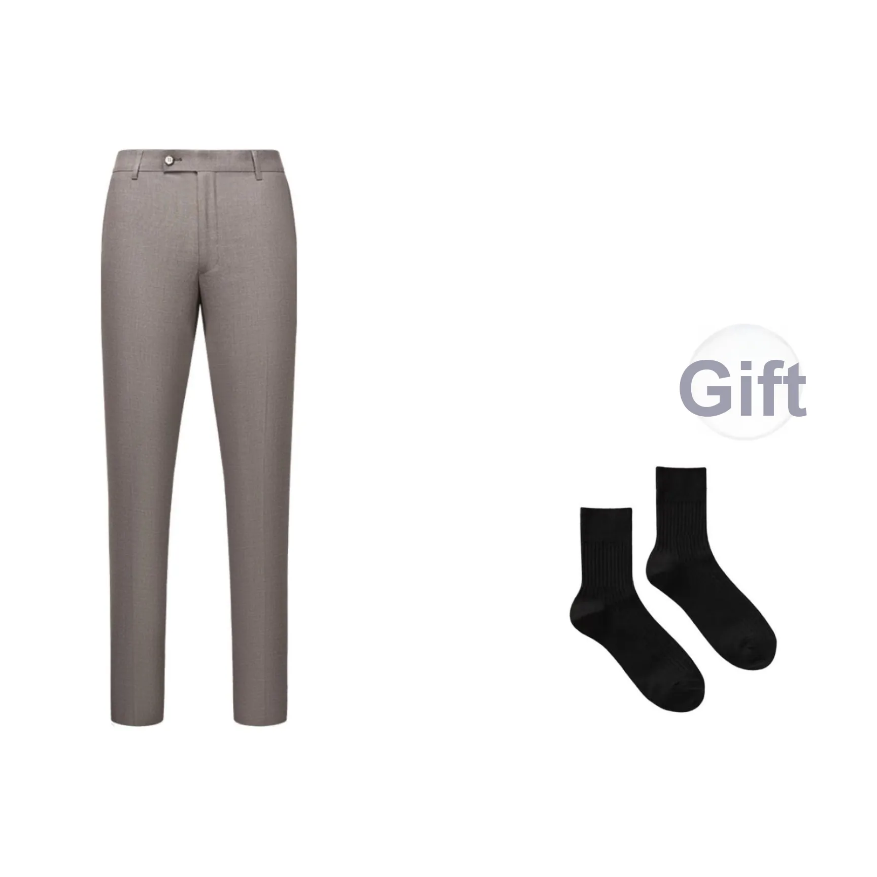 G·Mons Костюм Брюки Мужской Лен Коричневый