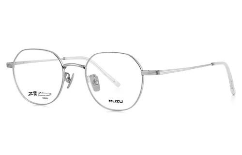 MUZU Чистый титан Нерегулярная форма Оправы для очков Унисекс