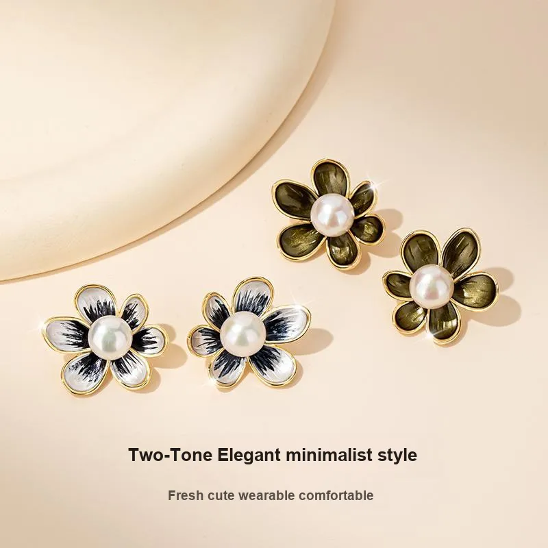 QLADY S925 Silver Stud Stud Earrings Women's-11