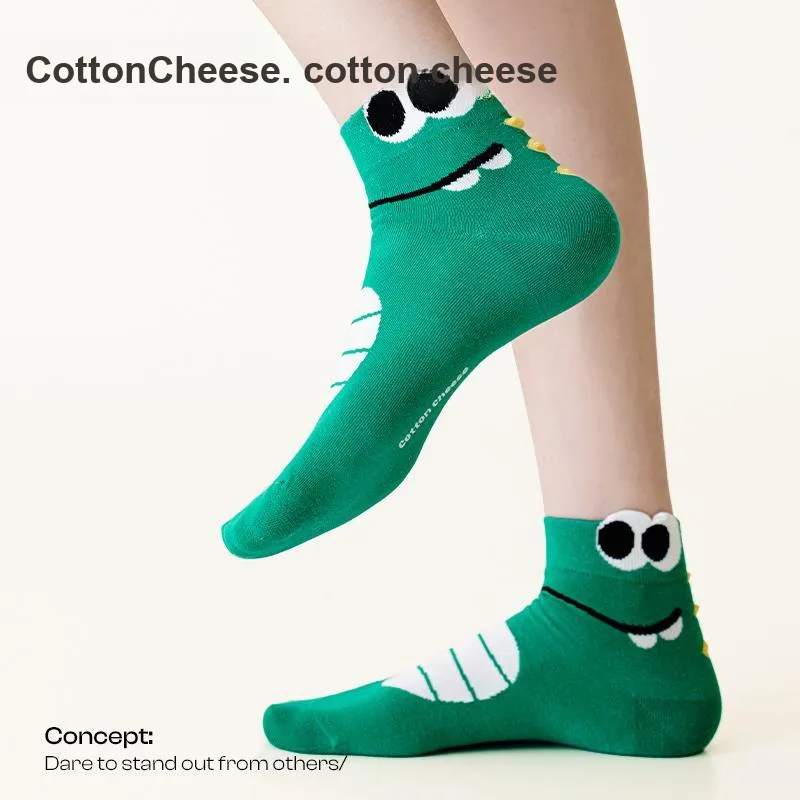 COTTON CHEESE Ankle Socks Unisex 5 Pack Mixed Color-3