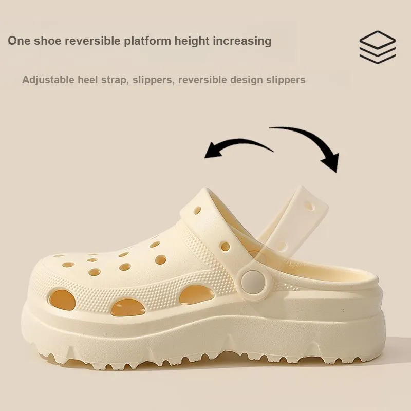 Foot Recreation Summer Casual Outerwear Platform Slippers-4