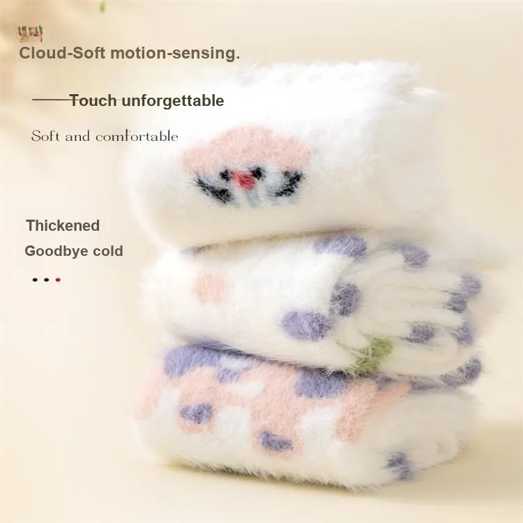 MIIOW Mid Calf Socks Women's 4 Pack-1