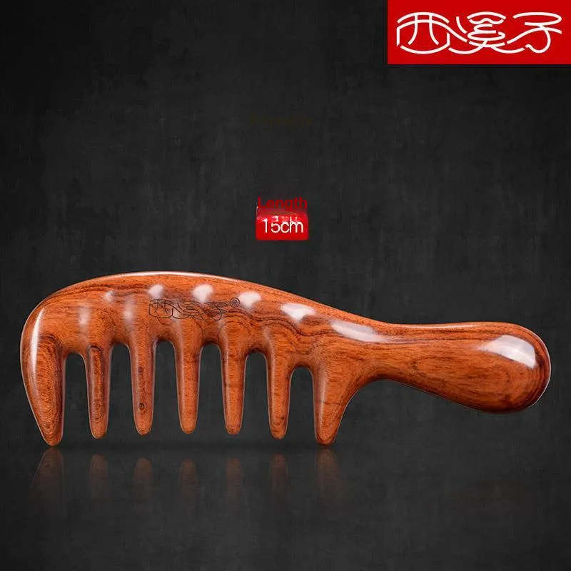 XIXIZI Natural Sandalwood Small Q Meridian Massage Comb Cute Portable Massage For Comfort-2