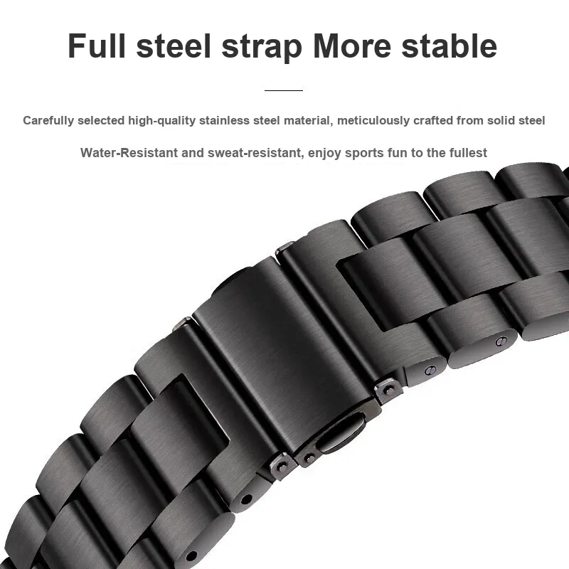 STEWPIGO Huawei Compatibility Watch Band 46mm Stainless Steel Material-5