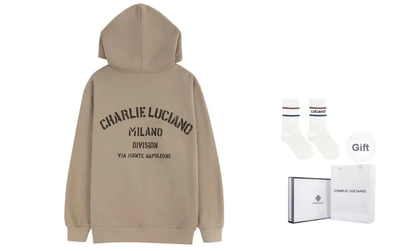 Charlie Luciano Sweatshirt Unisex Khaki-2