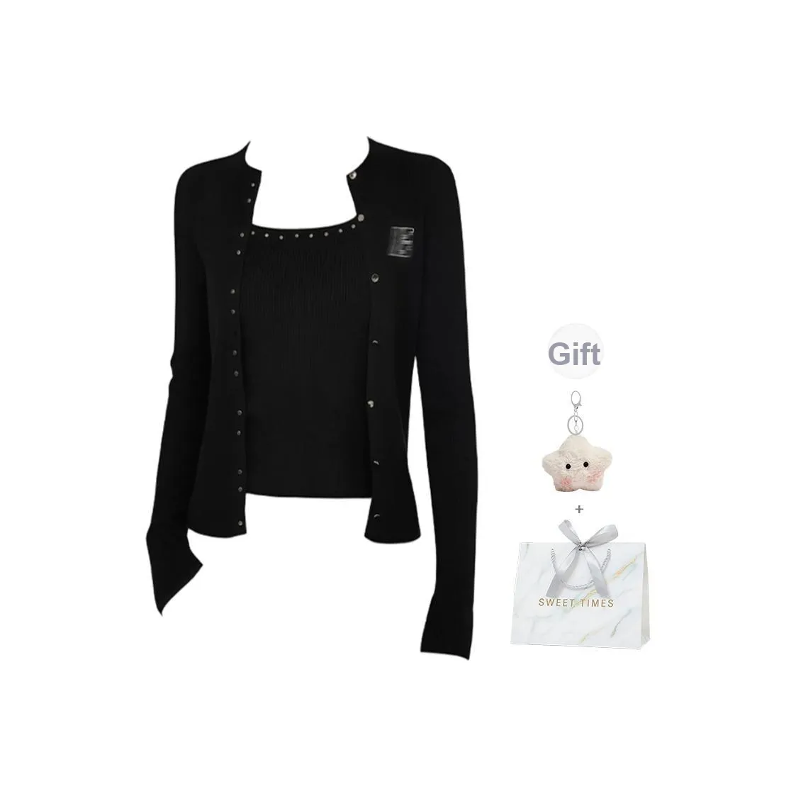 EVPGB Черный Женский Трикотаж